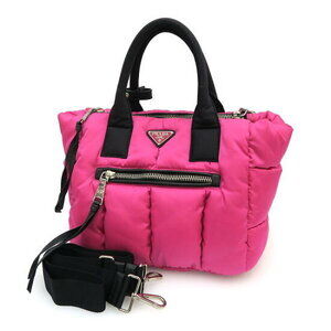 Prada Tessuto Bomber satchel nylon body Pink
